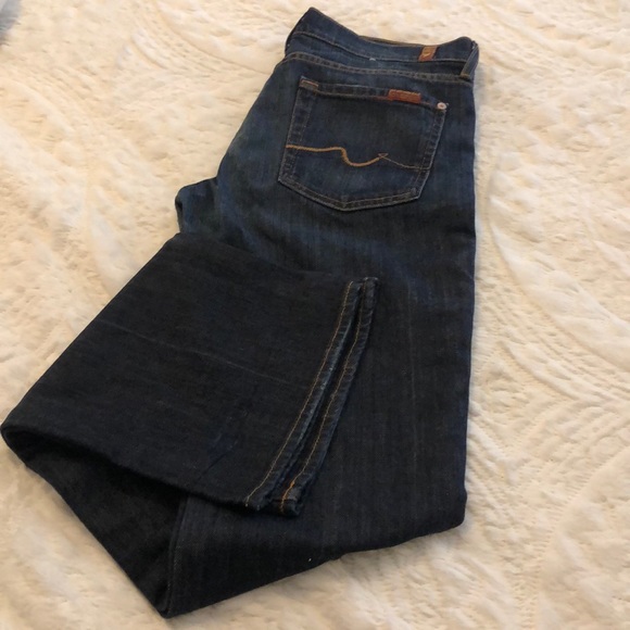 7 for All Mankind Dark Denim Jeans - Picture 2 of 4